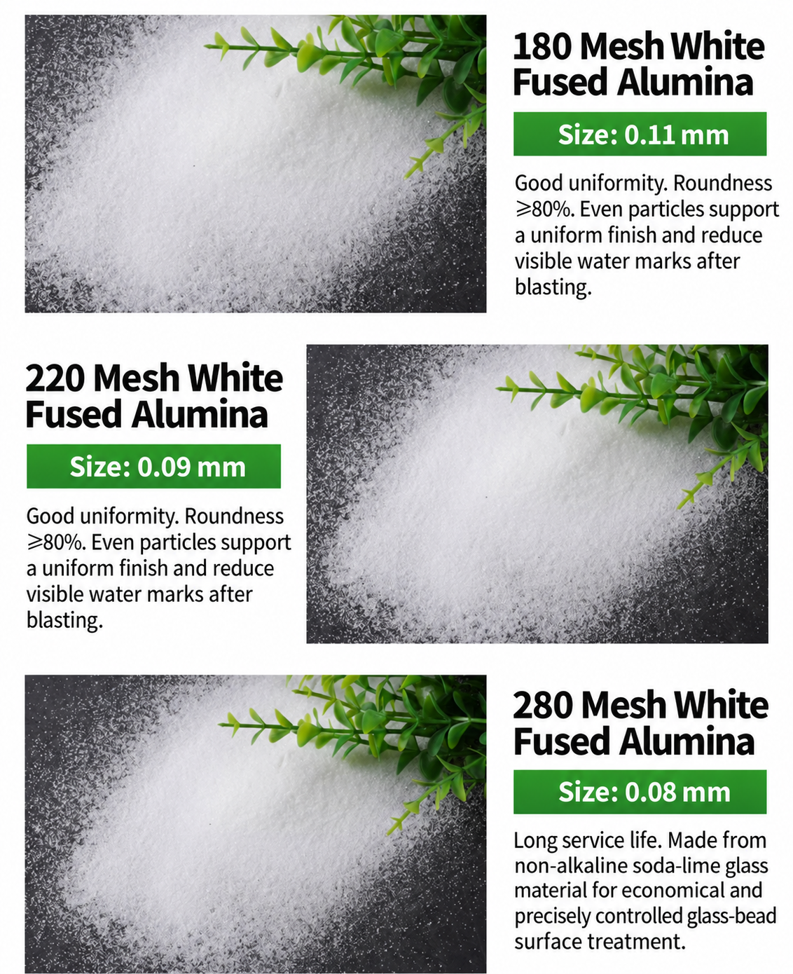 White fused alumina